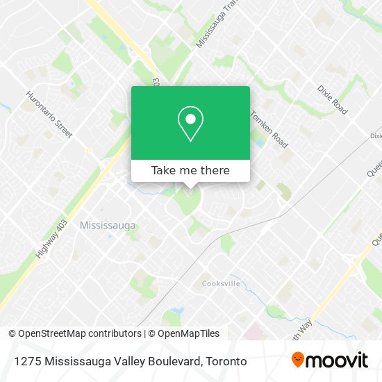 1275 Mississauga Valley Boulevard map