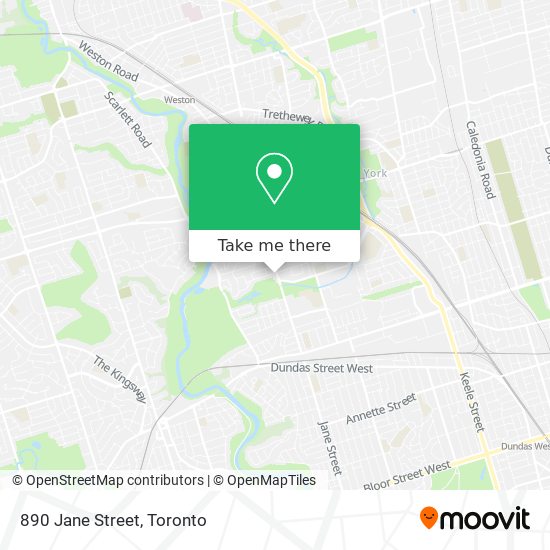 890 Jane Street map