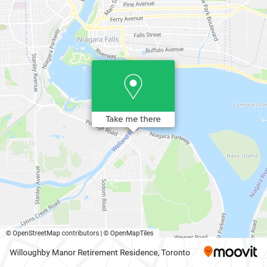 Willoughby Manor Retirement Residence map