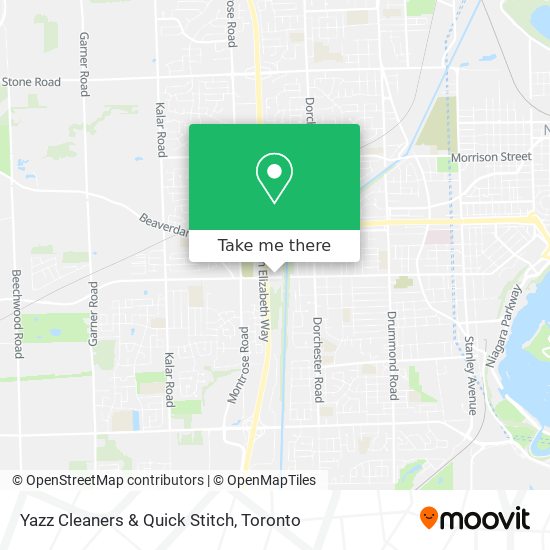 Yazz Cleaners & Quick Stitch map