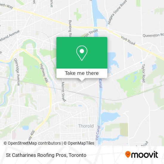 St Catharines Roofing Pros map