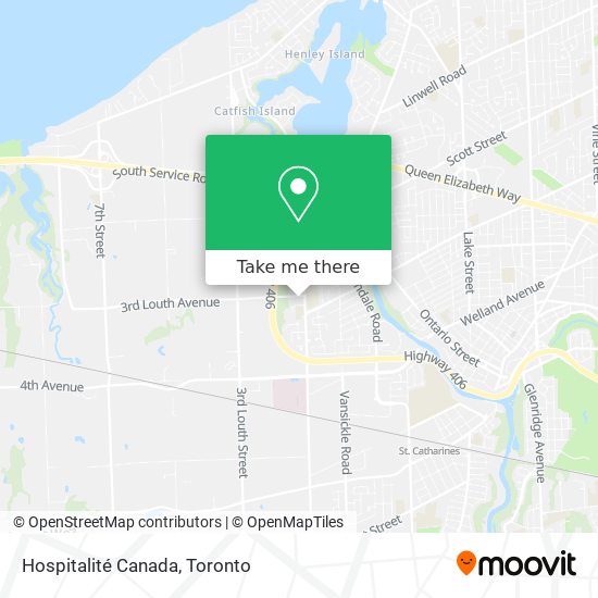 Hospitalité Canada map