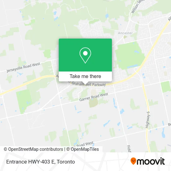 Entrance HWY-403 E map