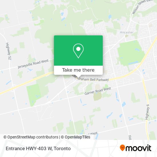 Entrance HWY-403 W map