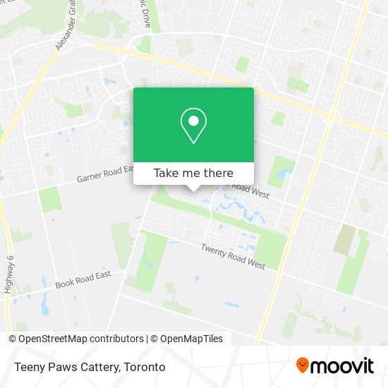 Teeny Paws Cattery map