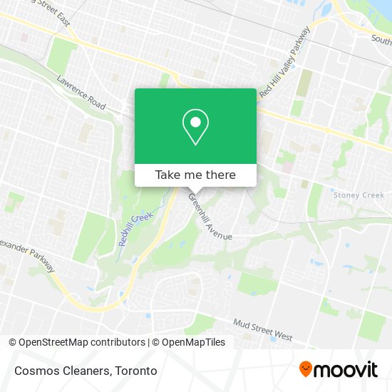 Cosmos Cleaners map