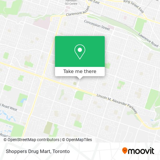 Shoppers Drug Mart map