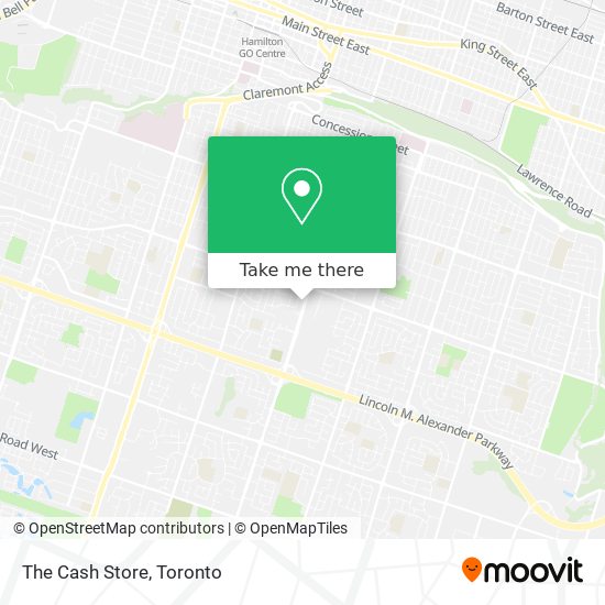 The Cash Store map