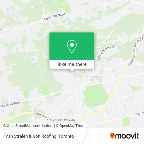 Van Stralen & Son Roofing map