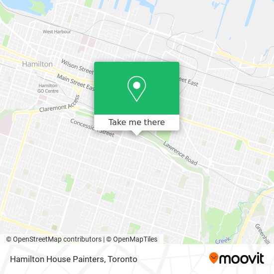 Hamilton House Painters map