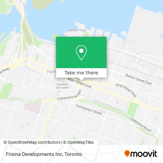 Frisina Developments Inc map