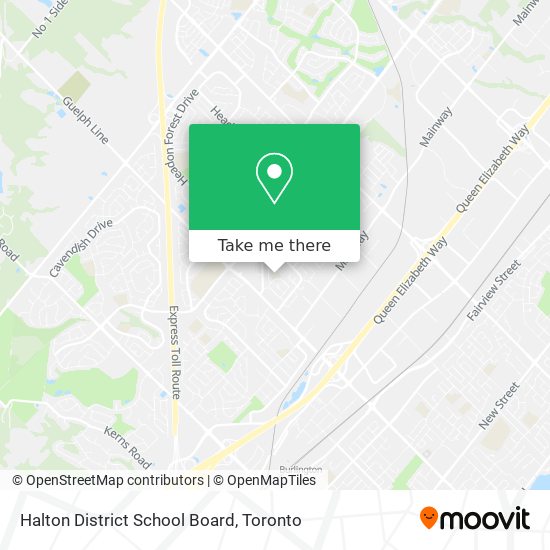 Halton District School Board map