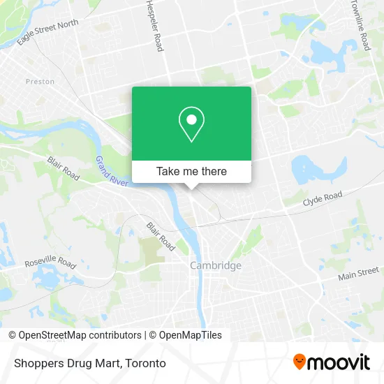 Shoppers Drug Mart map
