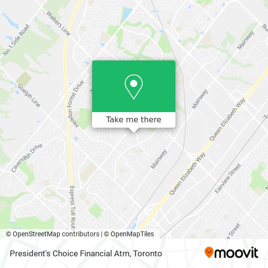 President's Choice Financial Atm map