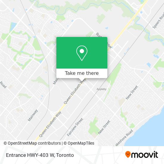 Entrance HWY-403 W map