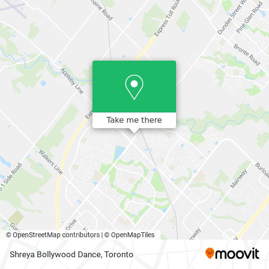 Shreya Bollywood Dance map