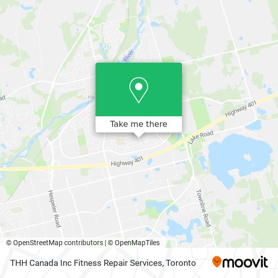 THH Canada Inc Fitness Repair Services map