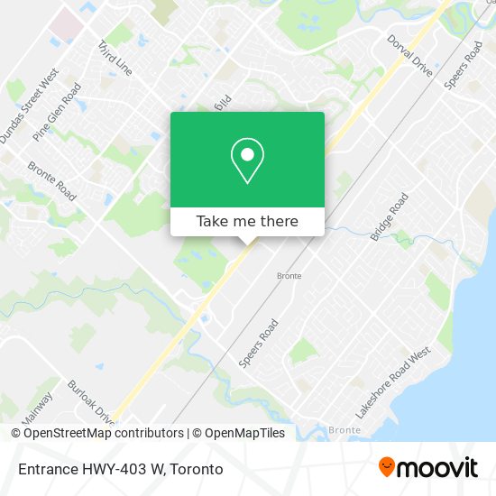 Entrance HWY-403 W map