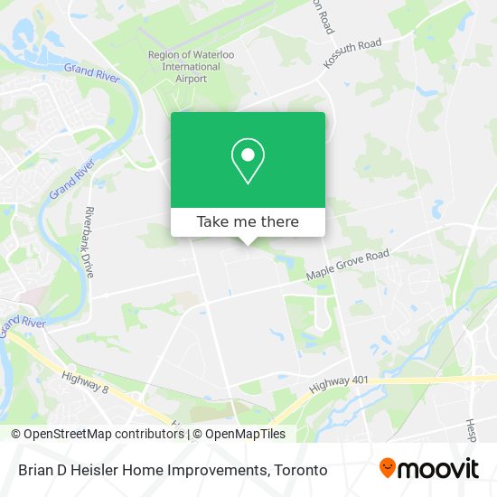 Brian D Heisler Home Improvements map