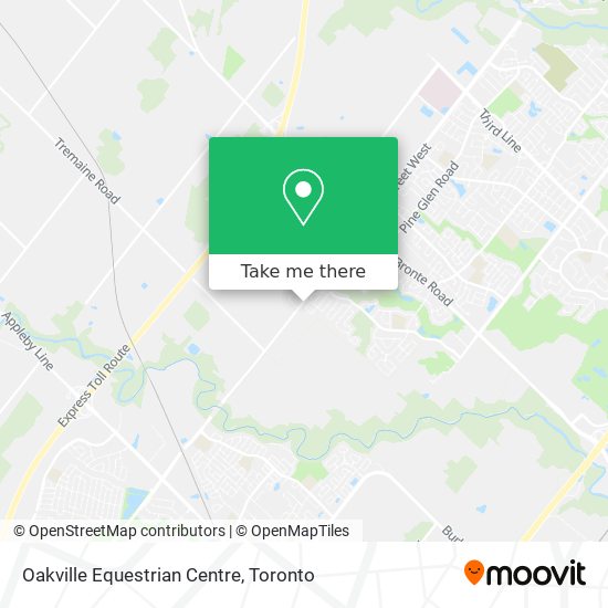 Oakville Equestrian Centre map