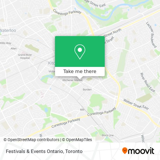 Festivals & Events Ontario map