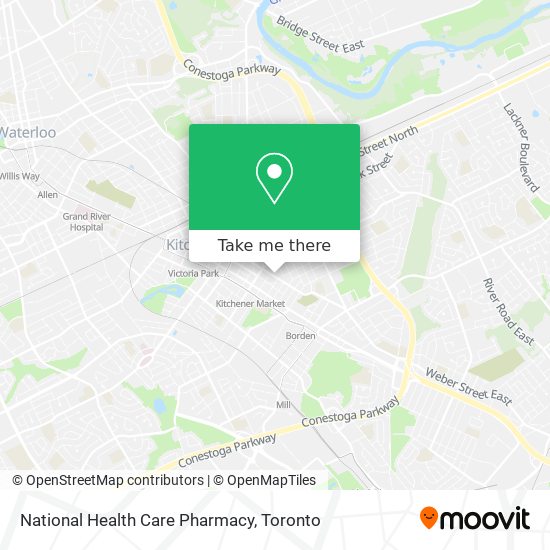 National Health Care Pharmacy map