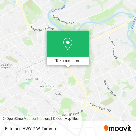 Entrance HWY-7 W map