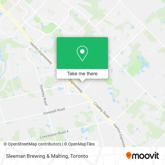 Sleeman Brewing & Malting map