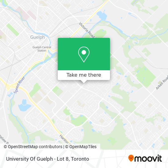 University Of Guelph - Lot 8 map