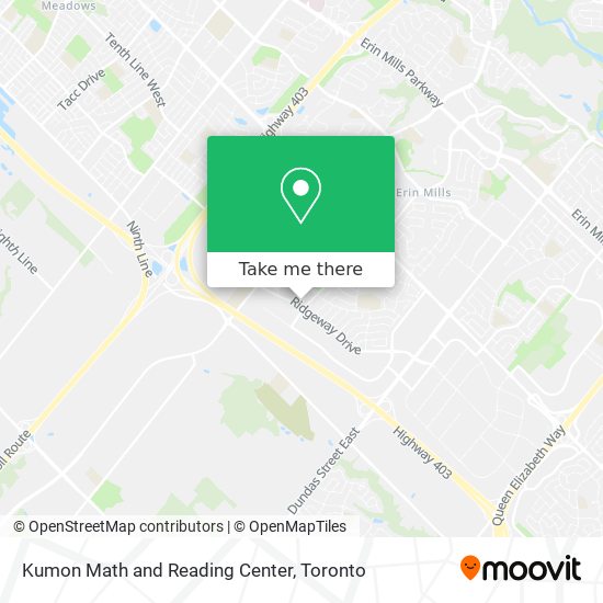 Kumon Math and Reading Center map