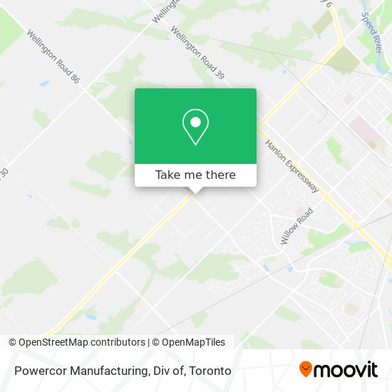 Powercor Manufacturing, Div of map