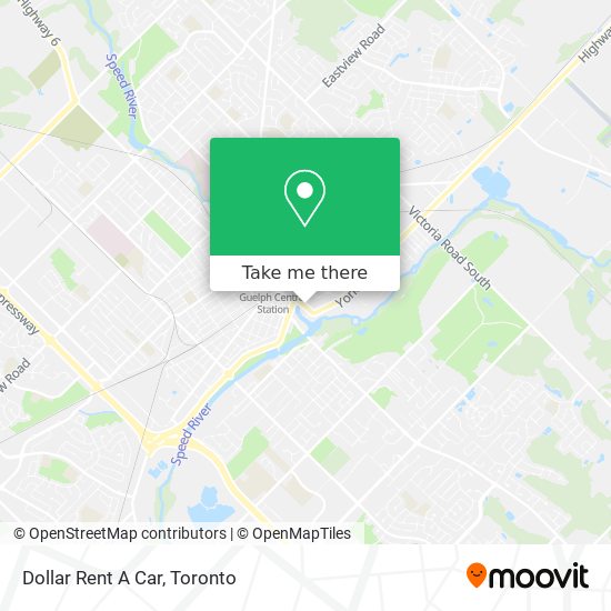 Dollar Rent A Car map