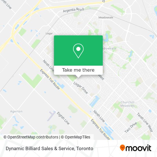 Dynamic Billiard Sales & Service map