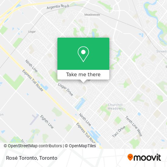 Rosé Toronto map