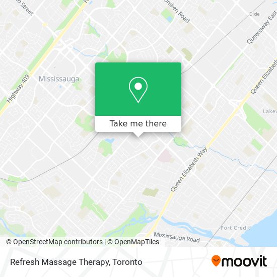 Refresh Massage Therapy map