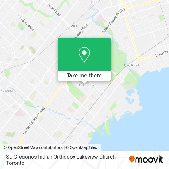 St. Gregorios Indian Orthodox Lakeview Church map