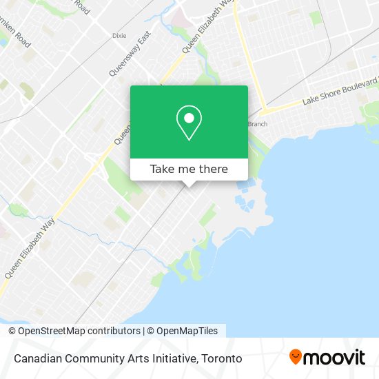 Canadian Community Arts Initiative map