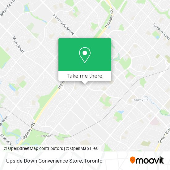 Upside Down Convenience Store map