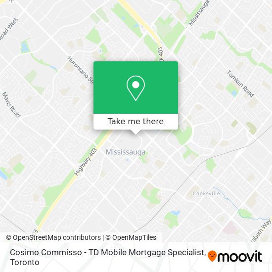 Cosimo Commisso - TD Mobile Mortgage Specialist map