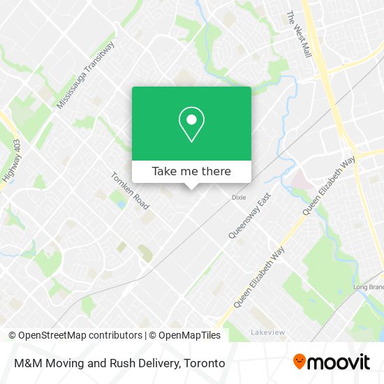 M&M Moving and Rush Delivery map