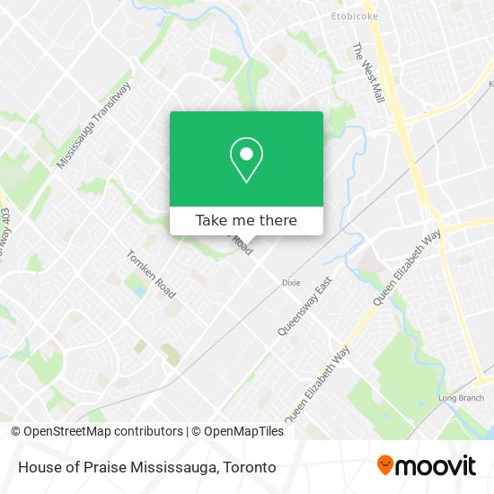 House of Praise Mississauga map