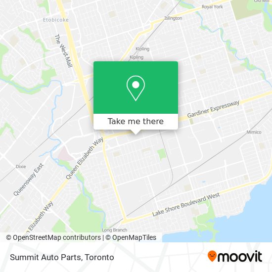 Summit Auto Parts map