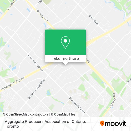 Aggregate Producers Association of Ontario map