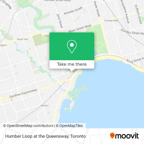 Humber Loop at the Queensway map