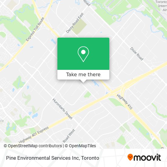 Pine Environmental Services Inc map