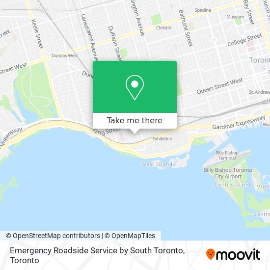 Emergency Roadside Service by South Toronto plan