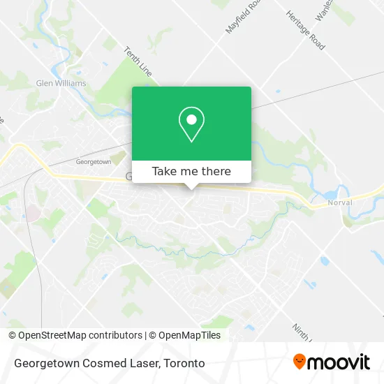 Georgetown Cosmed Laser map