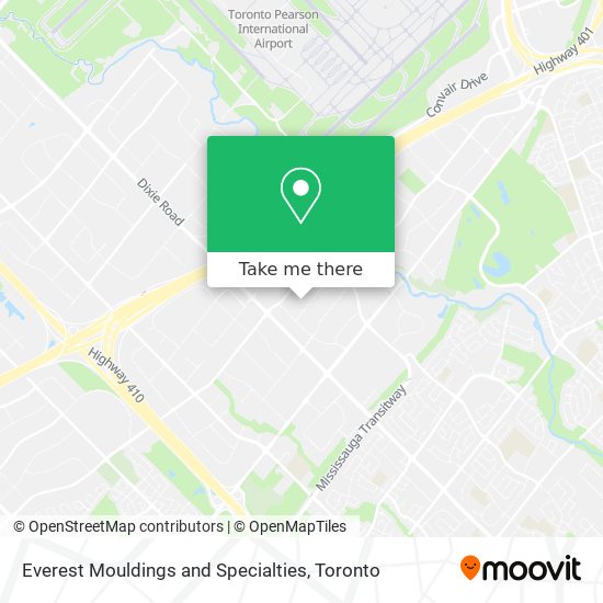 Everest Mouldings and Specialties map