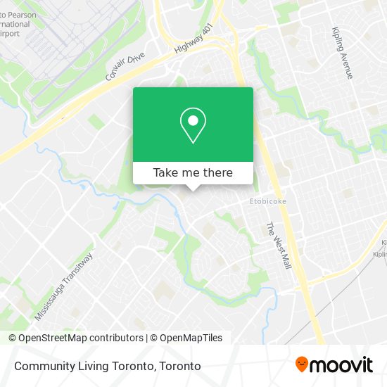 Community Living Toronto map