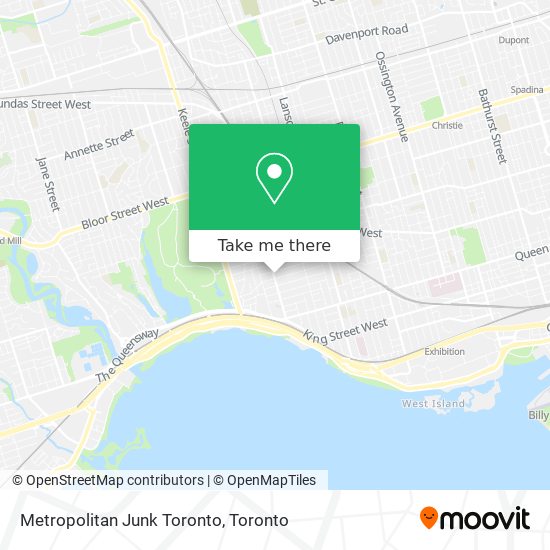 Metropolitan Junk Toronto map